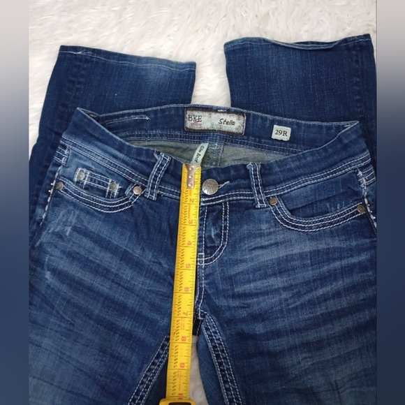 BKE Blue Boot Cut Jeans with Gradient Wash and Contrast Stitching - Picture 4 of 11